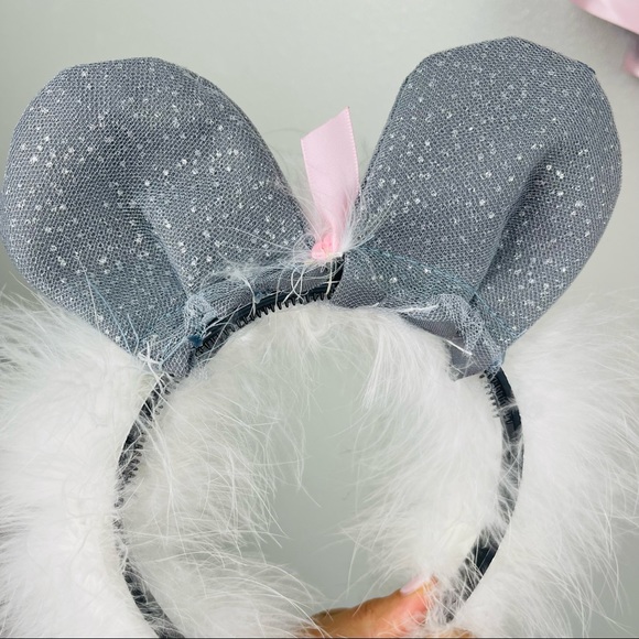 Handmade Set of Mouse Costume for Little Girl Pink-Grey with Ears headband π - Picture 11 of 13